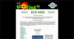 Desktop Screenshot of ecokids.com
